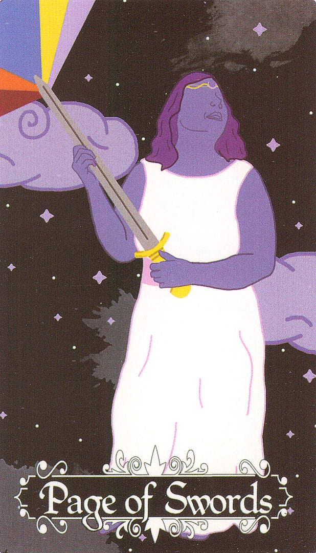 Паж мечей — Cosmic Coven Tarot