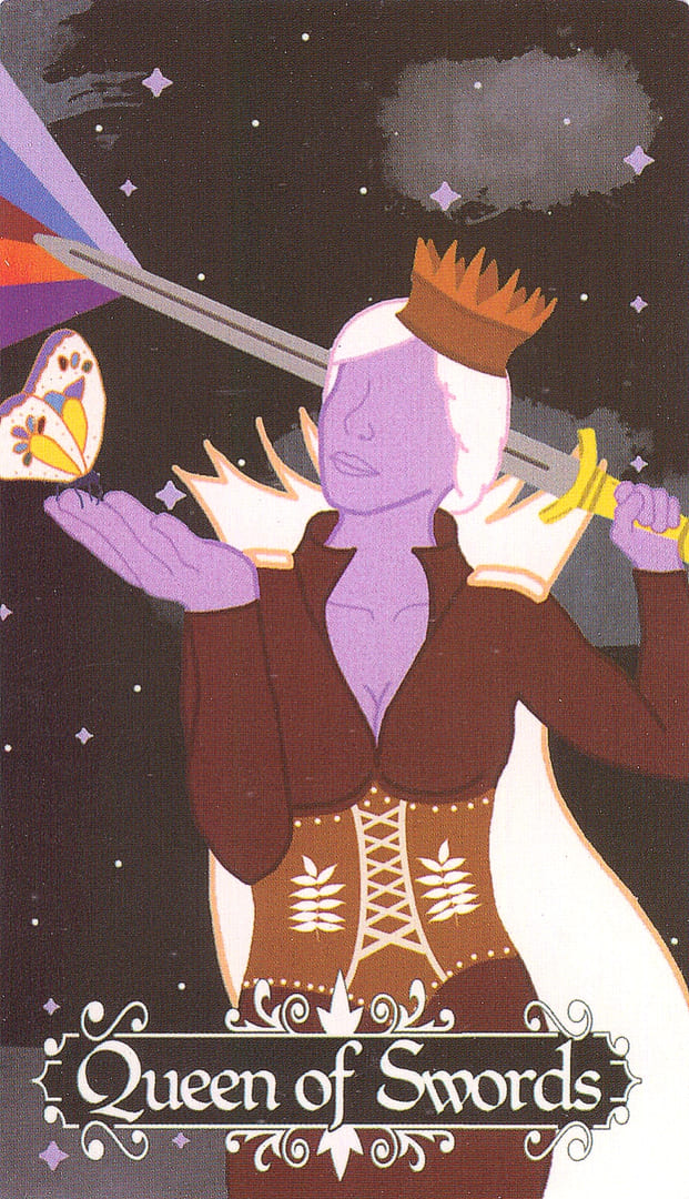Королева мечей — Cosmic Coven Tarot