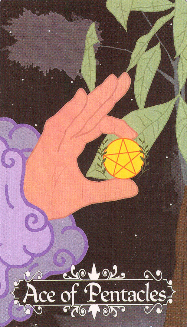 Туз пентаклей — Cosmic Coven Tarot