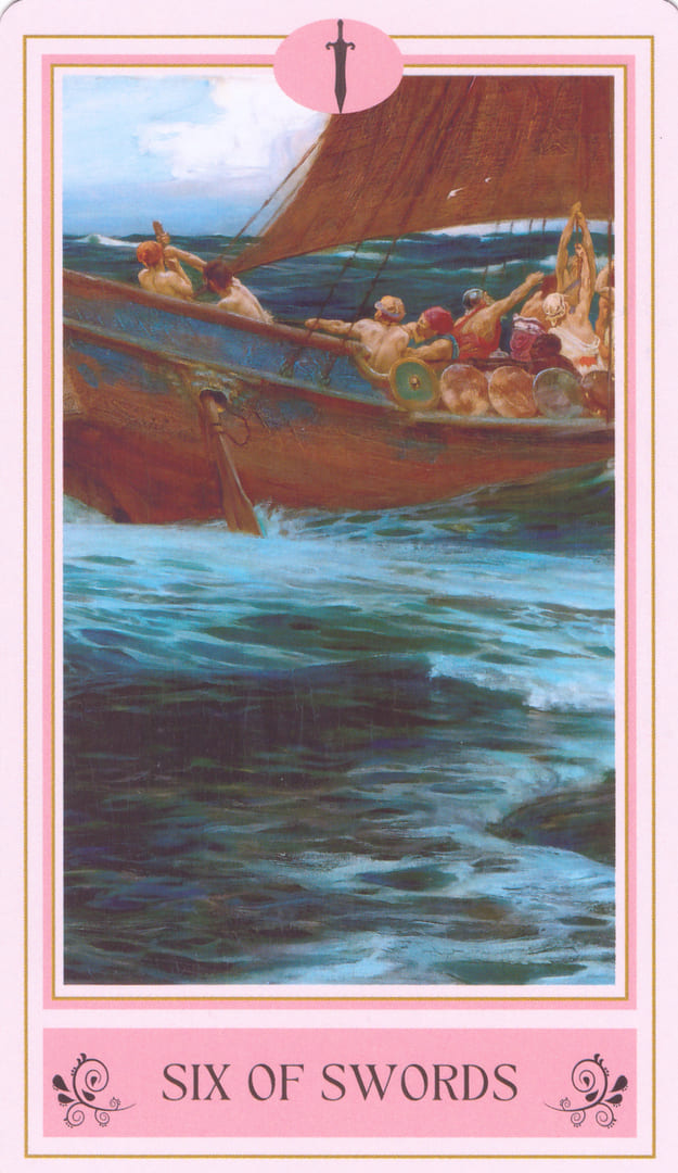 Шестёрка мечей — Tarot of Aphrodite