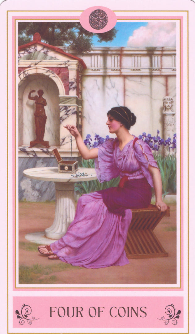 Четверка пентаклей — Tarot of Aphrodite