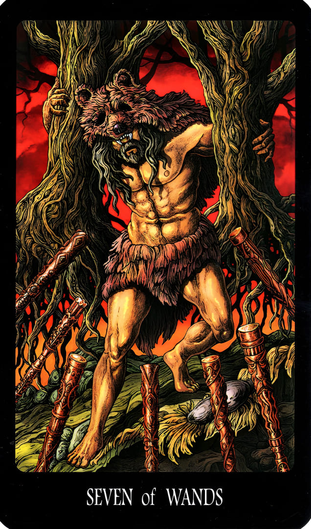 Семёрка жезлов — Таро Славянских Легенд