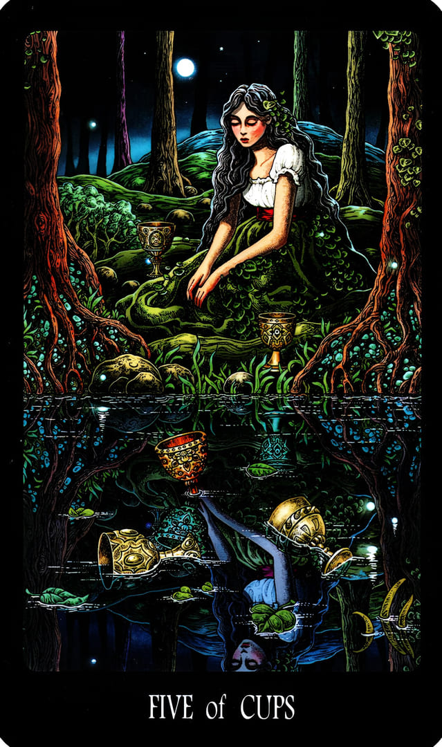 Пятёрка чаш — Таро Славянских Легенд