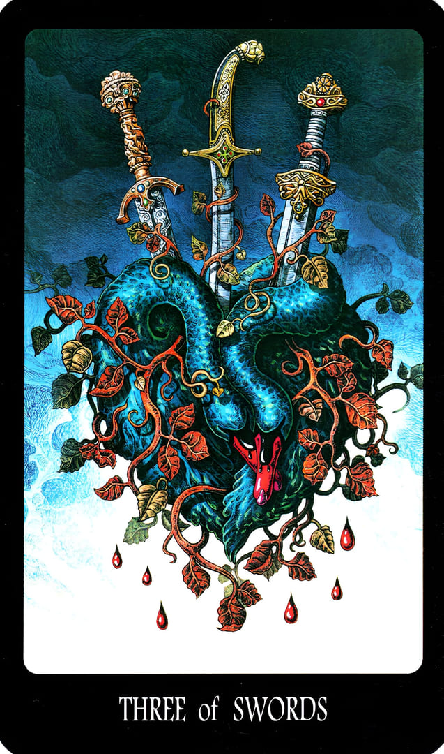 Тройка мечей — Таро Славянских Легенд