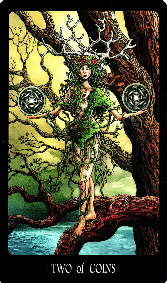 Двойка пентаклей — Таро Славянских Легенд