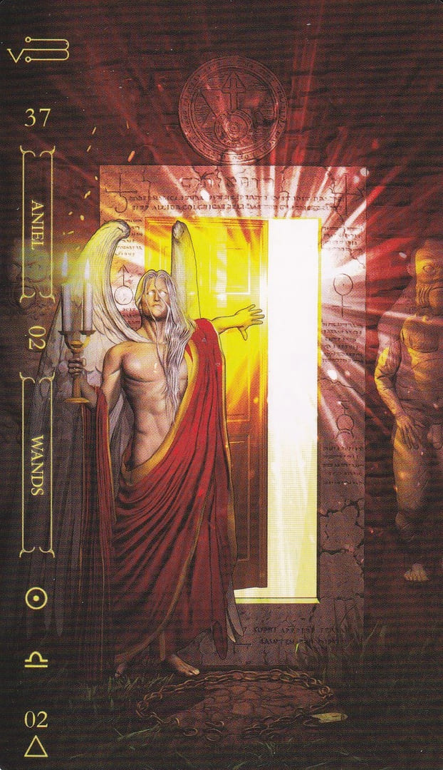 Двойка жезлов — Таро Нотория