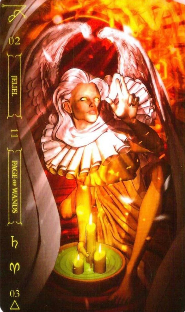 Паж жезлов — Таро Нотория