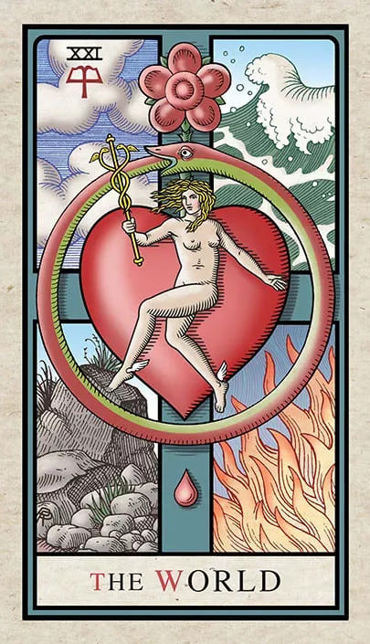 Мир — Алхимическое Таро