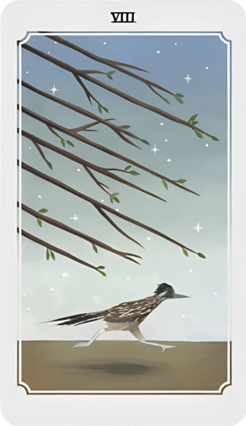 Восьмёрка жезлов — Таро Анима Мунди