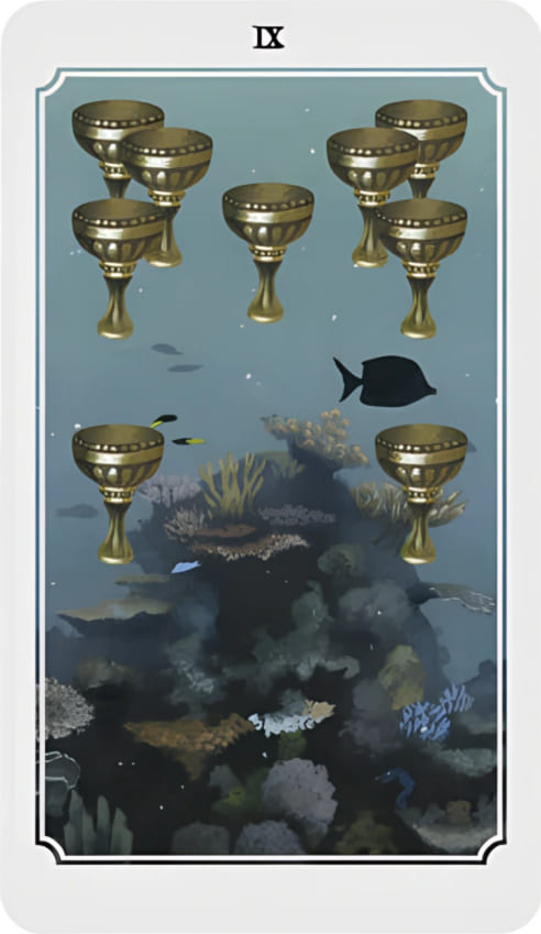 Девятка чаш — Таро Анима Мунди