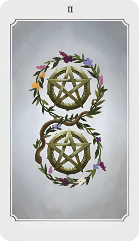 Двойка пентаклей — Таро Анима Мунди