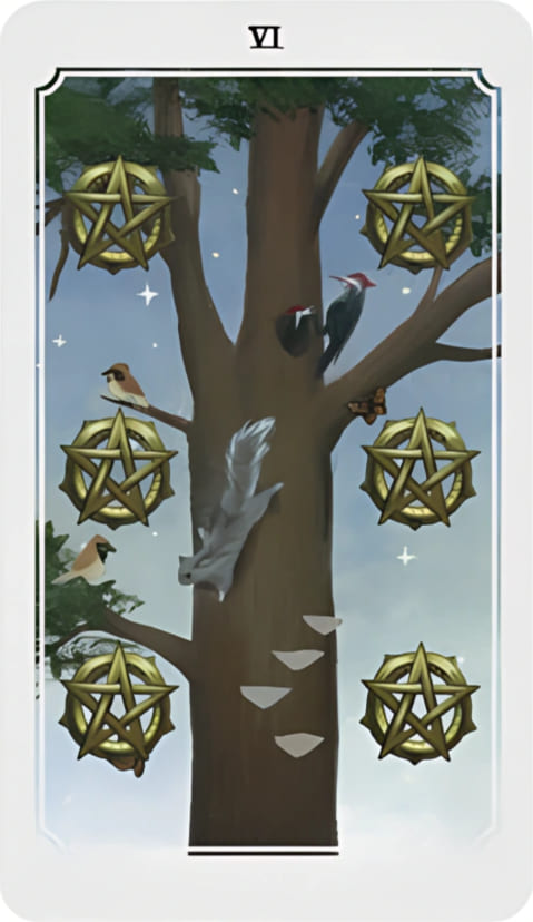 Шестёрка пентаклей