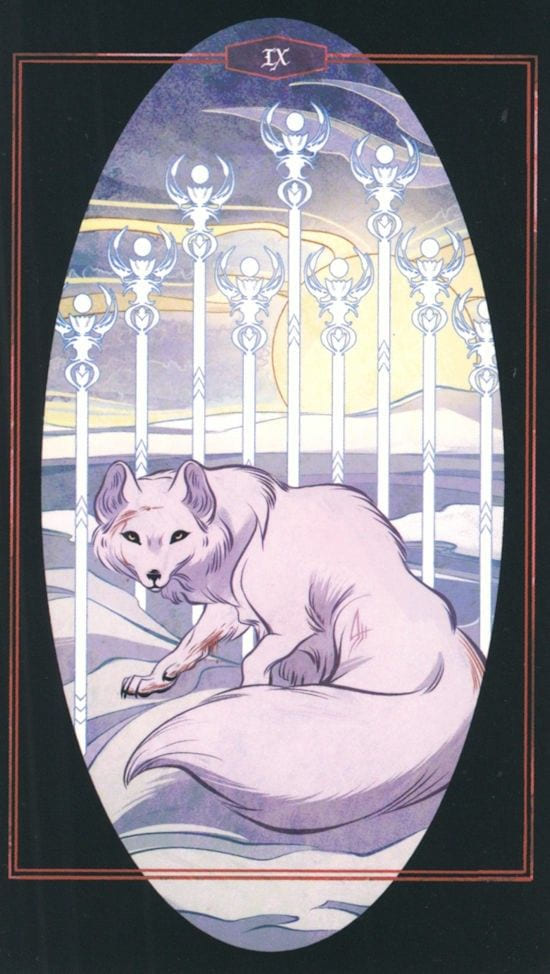 Девятка жезлов — Children of Litha Tarot