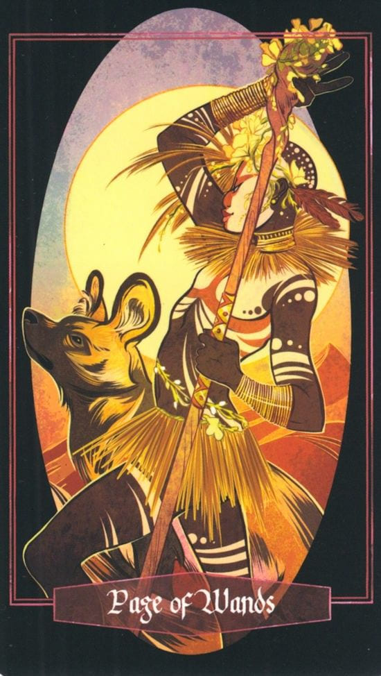 Паж жезлов — Children of Litha Tarot