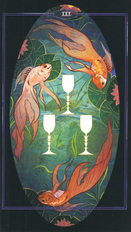 Тройка чаш — Children of Litha Tarot