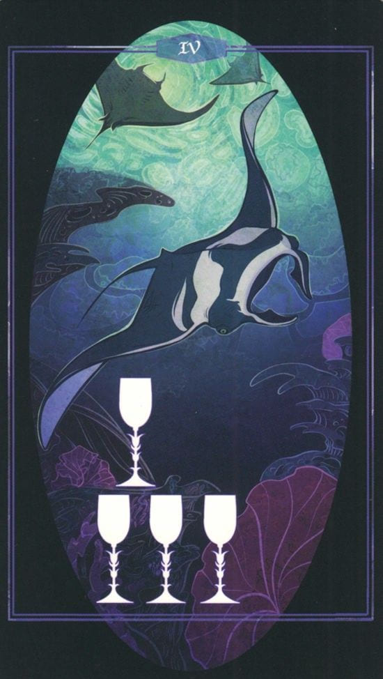 Четверка чаш — Children of Litha Tarot