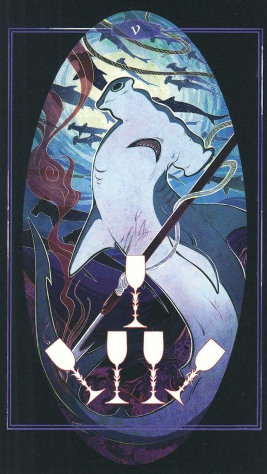 Пятёрка чаш — Children of Litha Tarot