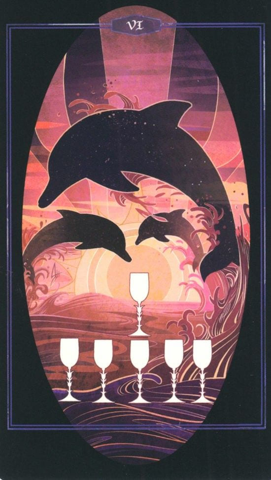 Шестёрка чаш — Children of Litha Tarot