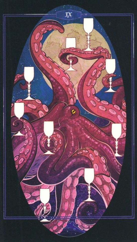 Девятка чаш — Children of Litha Tarot