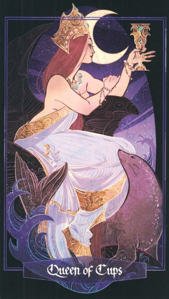 Королева чаш — Children of Litha Tarot