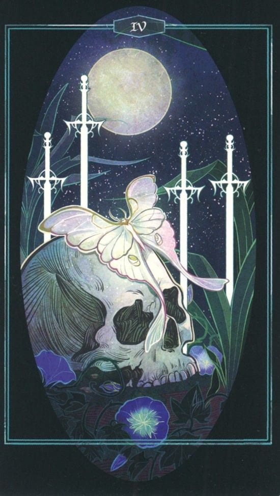 Четверка мечей — Children of Litha Tarot