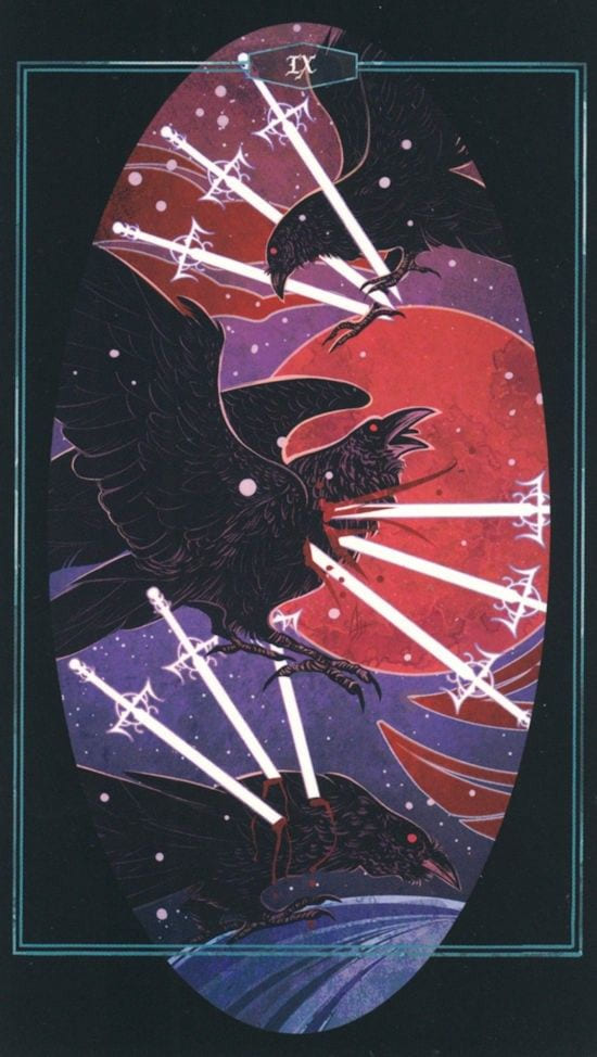 Девятка мечей — Children of Litha Tarot
