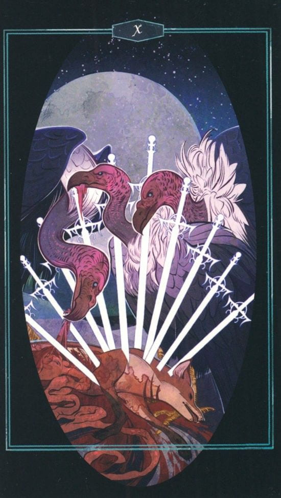 Десятка мечей — Children of Litha Tarot