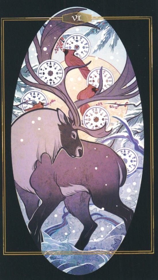 Шестёрка пентаклей — Children of Litha Tarot