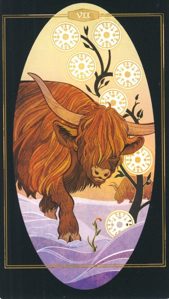 Семёрка пентаклей — Children of Litha Tarot