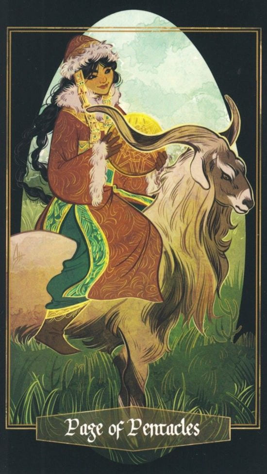 Паж пентаклей — Children of Litha Tarot