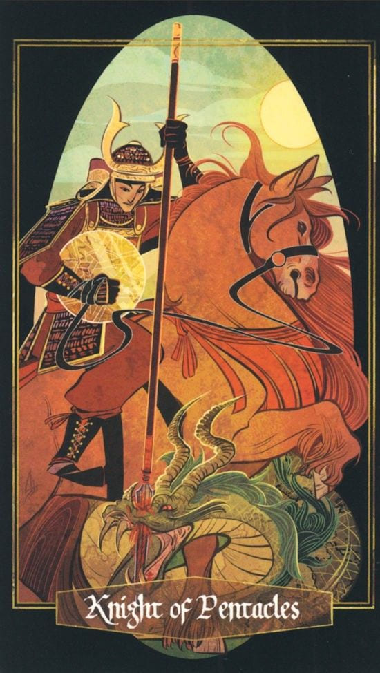 Рыцарь пентаклей — Children of Litha Tarot