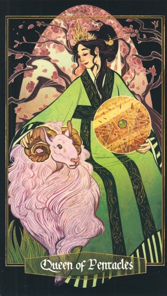 Королева пентаклей — Children of Litha Tarot