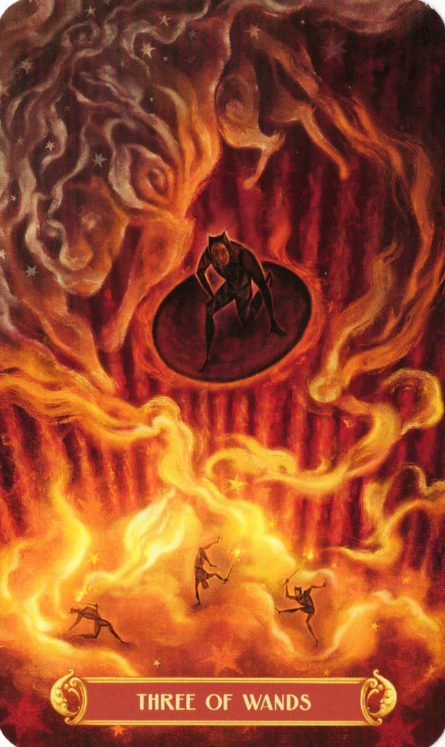 Тройка жезлов — Таро Цирка