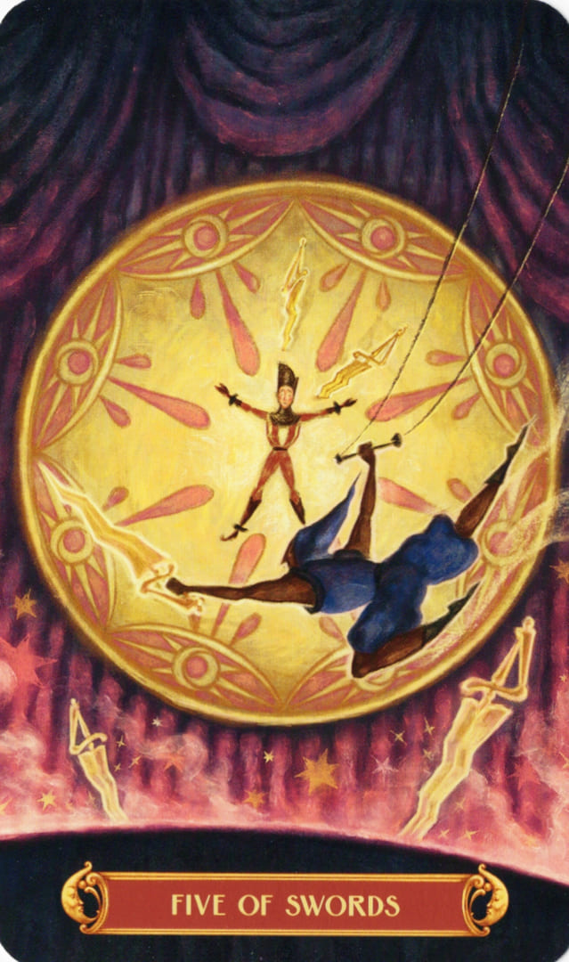 Пятёрка мечей — Таро Цирка