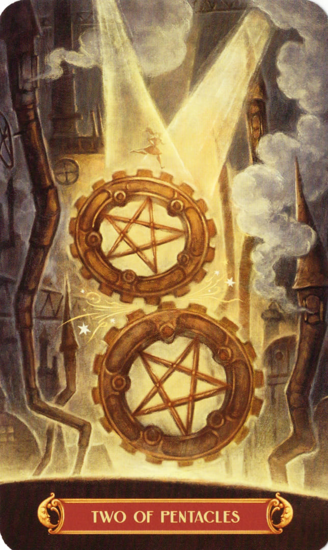Двойка пентаклей — Таро Цирка