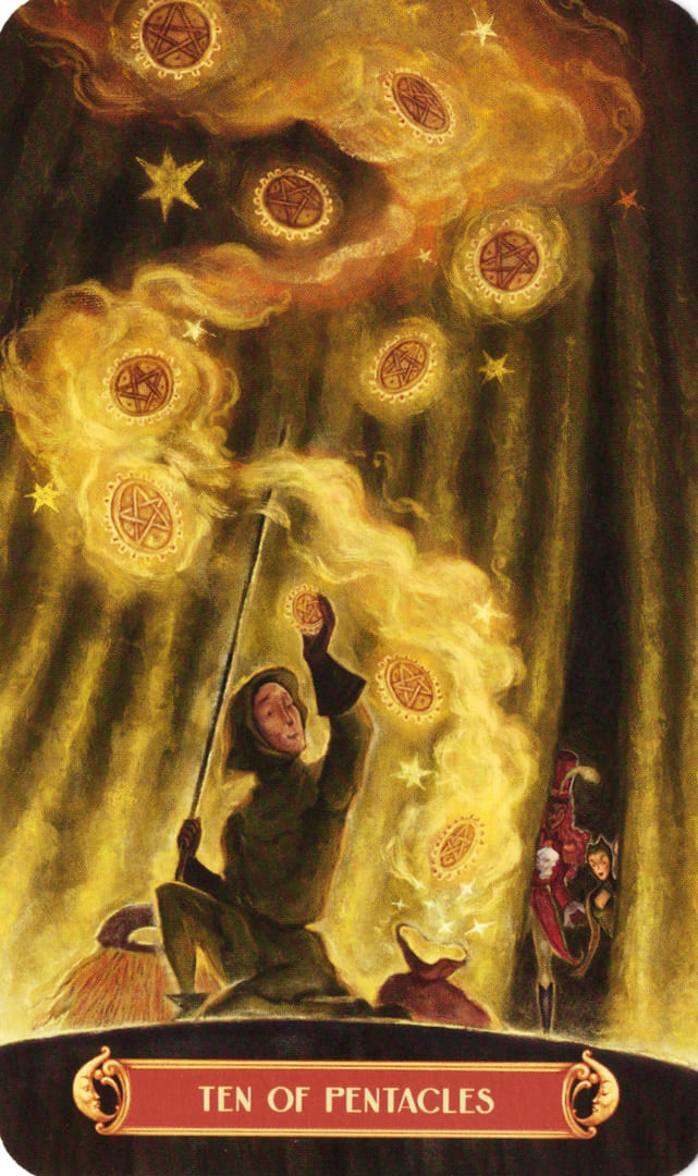 Десятка пентаклей — Таро Цирка