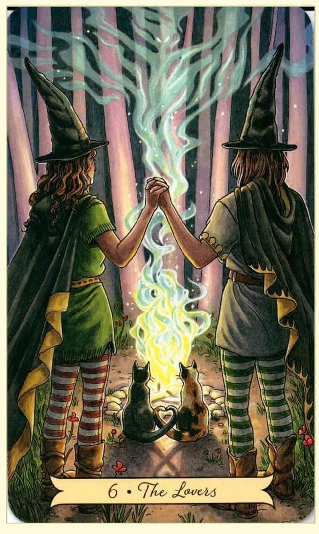 Влюбленные — Everyday Witch Tarot