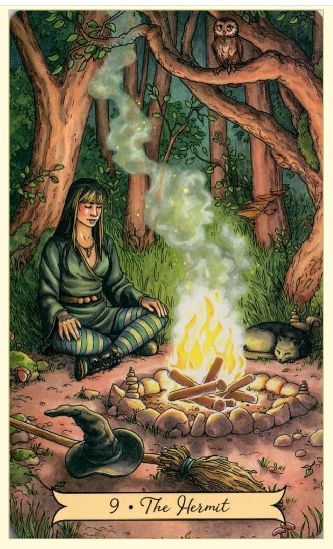 Отшельник — Everyday Witch Tarot