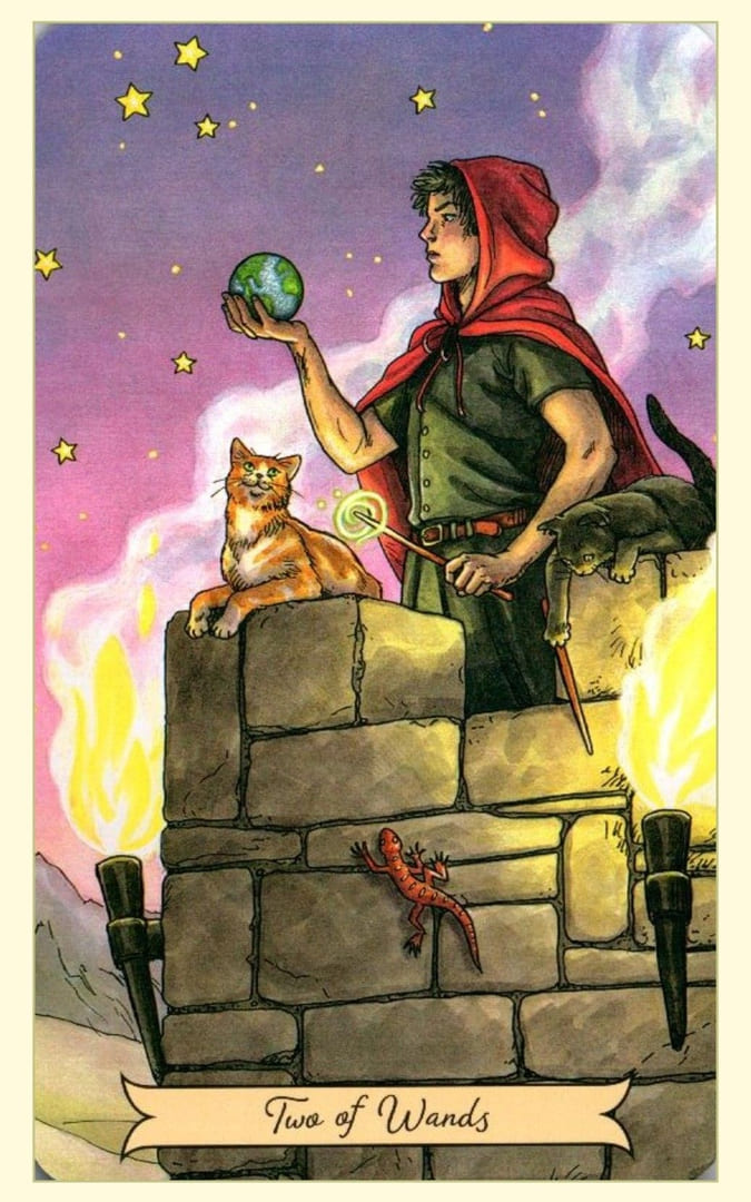 Двойка жезлов — Everyday Witch Tarot
