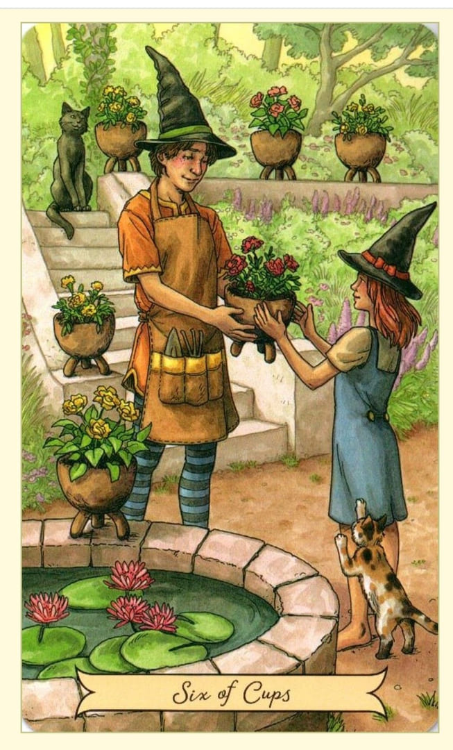 Шестёрка чаш — Everyday Witch Tarot