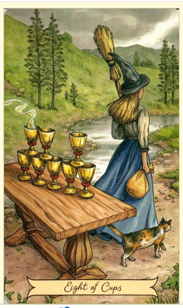 Восьмёрка чаш — Everyday Witch Tarot