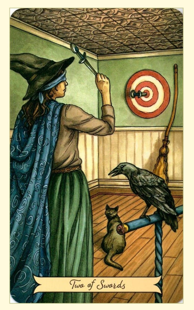 Двойка мечей — Everyday Witch Tarot