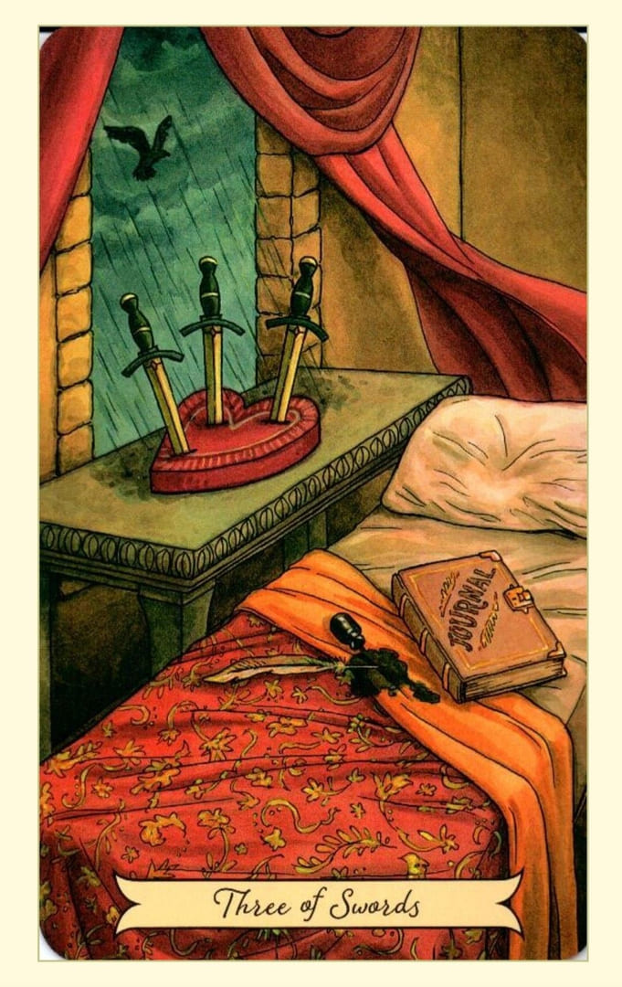 Тройка мечей — Everyday Witch Tarot