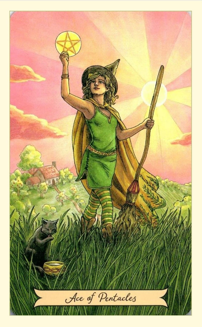 Туз пентаклей — Everyday Witch Tarot