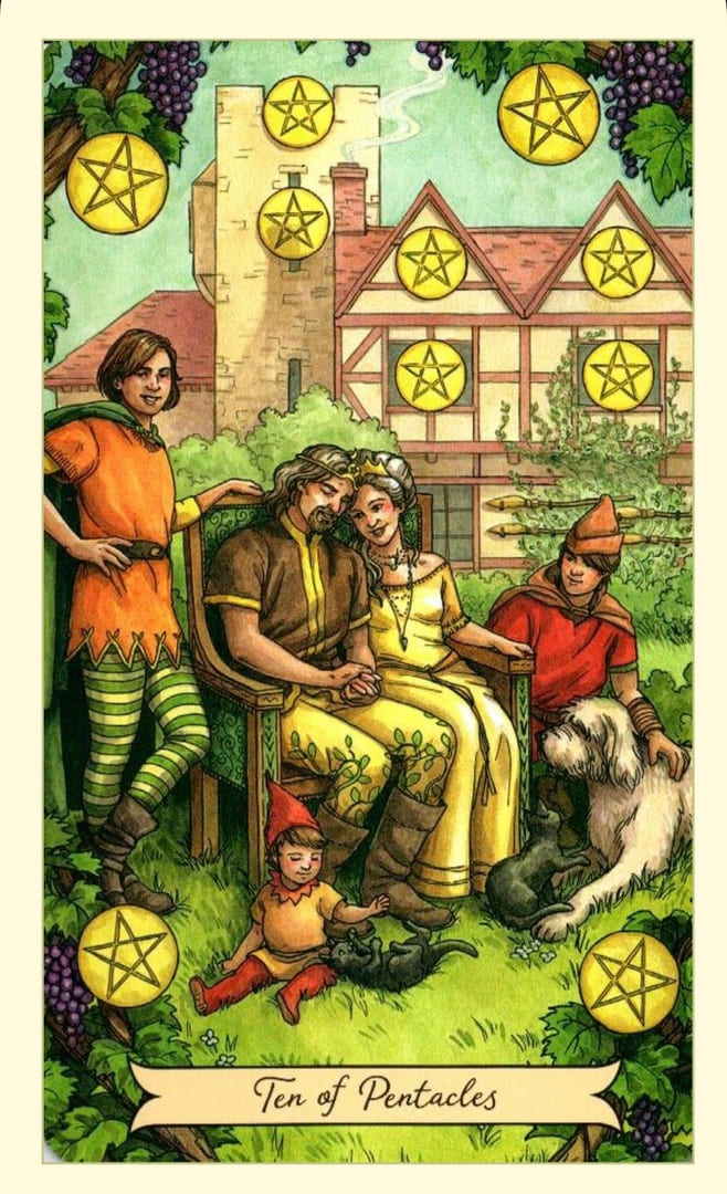Десятка пентаклей — Everyday Witch Tarot