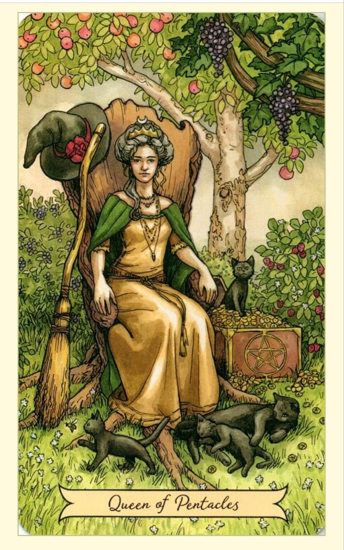 Королева пентаклей — Everyday Witch Tarot