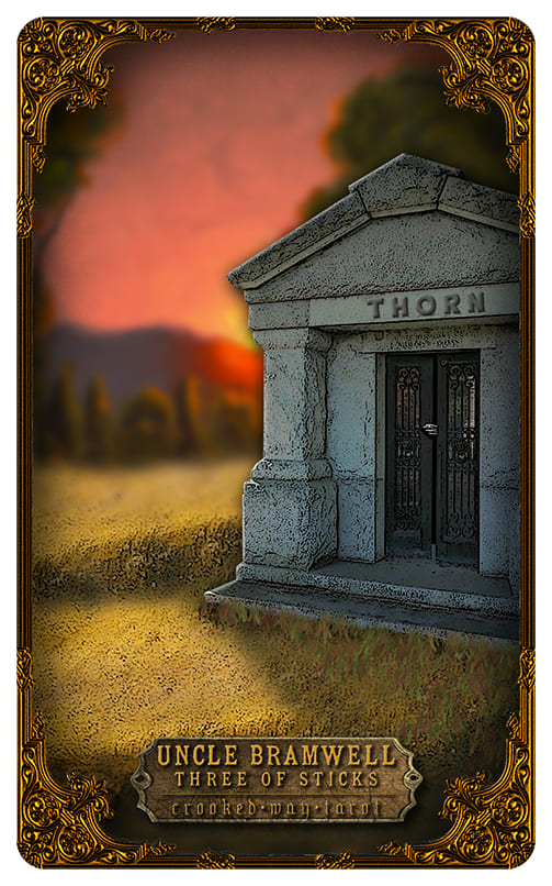 Тройка жезлов — Таро Кривой дорожки