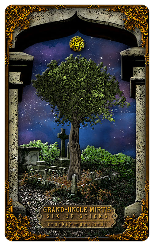 Шестёрка жезлов — Таро Кривой дорожки