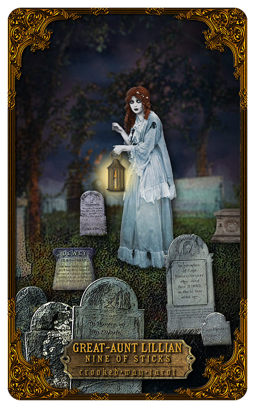 Девятка жезлов — Таро Кривой дорожки