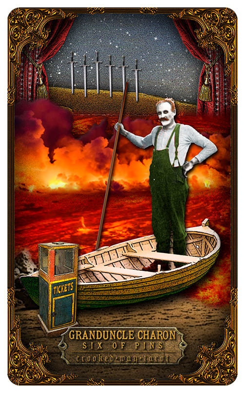 Шестёрка мечей — Таро Кривой дорожки